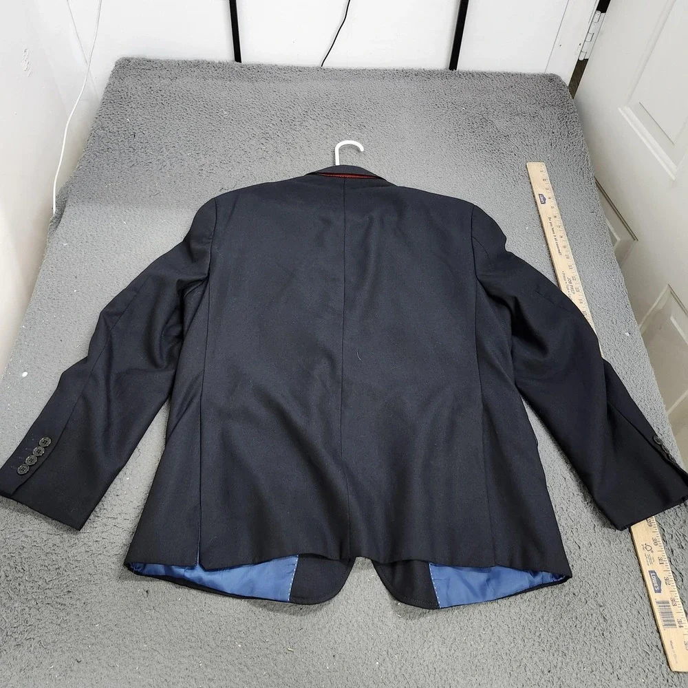 Tommy Hilfiger Blazer Mens 46 Blue Suit Jacket Sport Coat Lined 2 Button Formal